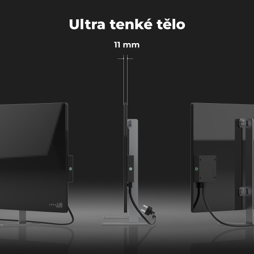 Teplovzdušný infra konvektor AENO GH2S 700W AGH0002S WiFi černý