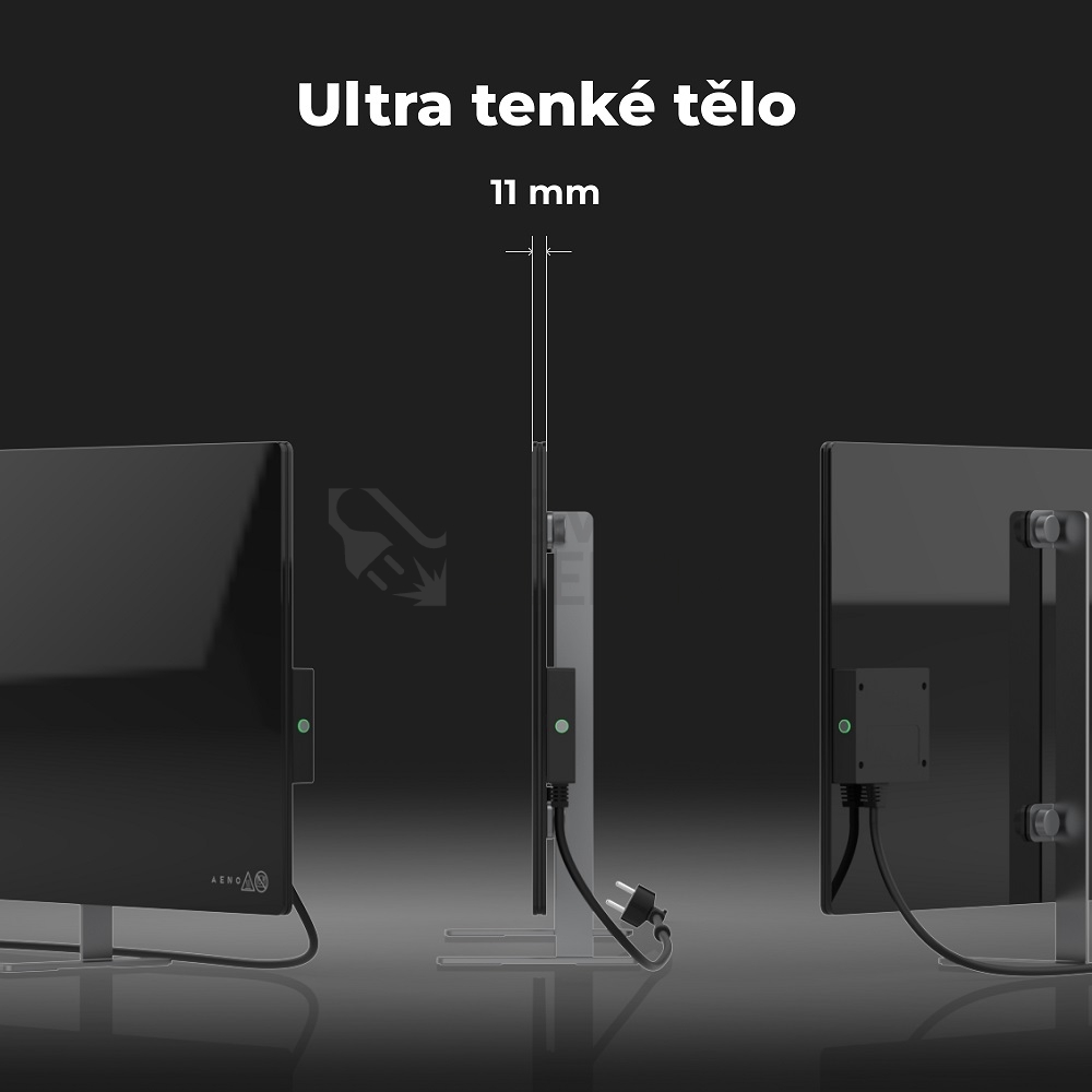 Obrázek produktu  Teplovzdušný infra konvektor AENO GH2S 700W AGH0002S WiFi černý 1