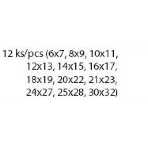 Sada otevřených klíčů FESTA 12ks 6-32mm 17512