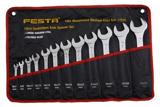Obrázek produktu Sada otevřených klíčů FESTA 12ks 6-32mm 17512 0