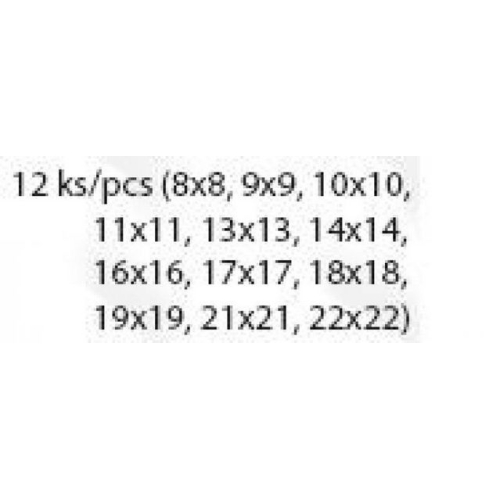 Sada očkoplochých klíčů FESTA 12ks 8-22mm 17532