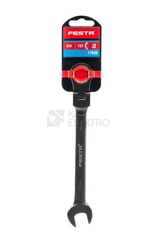 Obrázek produktu Klíč ráčnový kloubový FESTA CrV 19mm 72T 17626 1