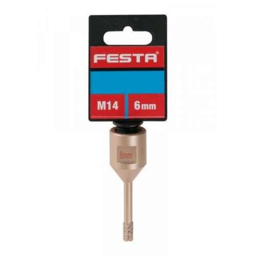 Korunka vykružovací FESTA diamantová 6mm M14 na obklady a dlažbu 24760