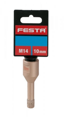 Korunka vykružovací FESTA diamantová 10mm M14 na obklady a dlažbu 24762