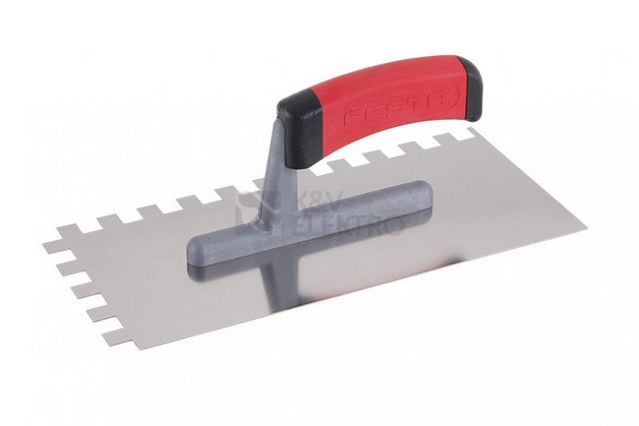 Obrázek produktu Hladítko FESTA nerez gumová rukojeť 280x130mm zub e12 31145 0