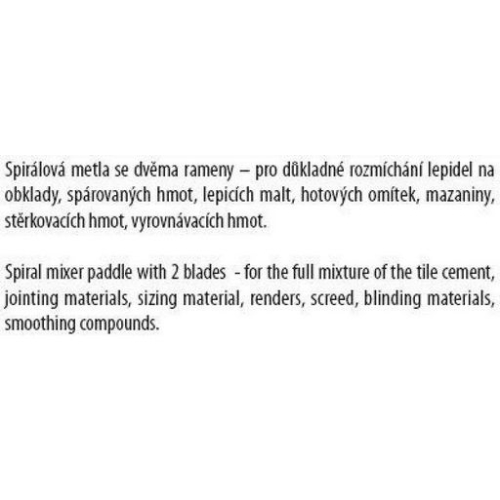 Míchadlo FESTA drát spirála 60mm 35069