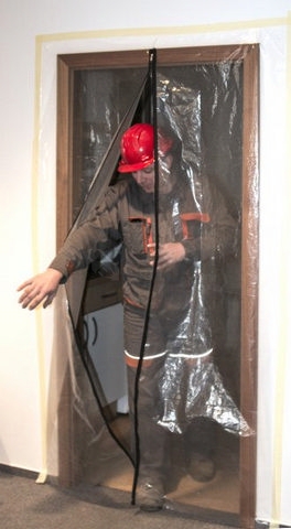 Obrázek produktu Folie do dveří se zipem 1,2x2,2m maskovací páska 37248 2