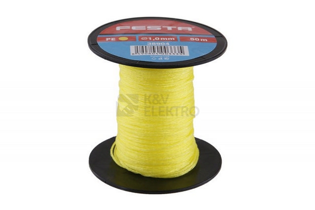 Obrázek produktu Zednický provázek FESTA 1mm 50m žlutý 38904 0