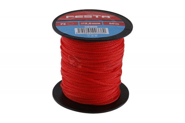 Obrázek produktu Zednický provázek FESTA 2mm 50m červený 38909 0