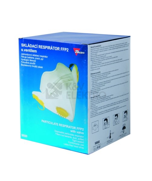 Obrázek produktu Respirátor FFP2 s ventilem 1