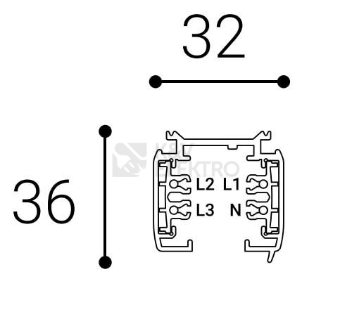 Obrázek produktu Třífázová 3F lišta LED2 ECO TRACK 3M, B 6360203 1