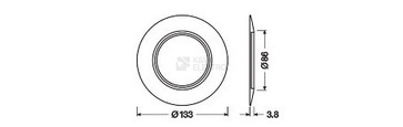Obrázek produktu Ozdobný prstenec 133mm bílý pro svítidla LEDVANCE SPOT 1
