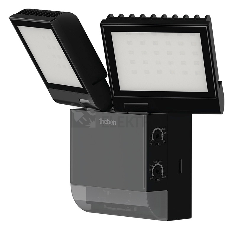 Obrázek produktu LED reflektor THEBEN s čidlem theLeda S17-100 BK černý 2x8,5W 4000K IP55 0