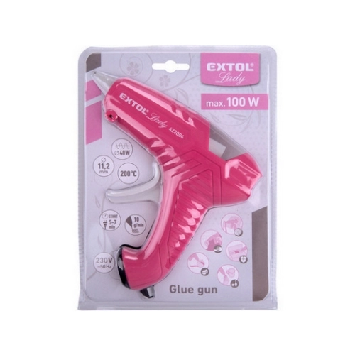 Pistole tavná lepící EXTOL LADY 422004 11mm 40W růžová (obrázek 5)