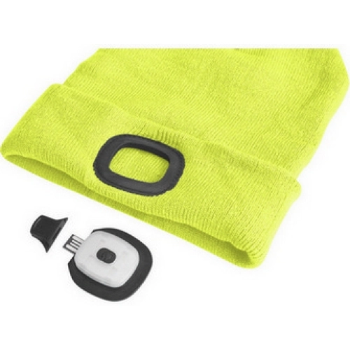 Čepice s LED čelovkou Extol Light fluorescentní žlutá 43194 (obrázek 3)