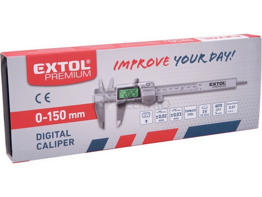 Obrázek produktu Posuvné měřítko digitální EXTOL PREMIUM 8825226 0-150mm 6