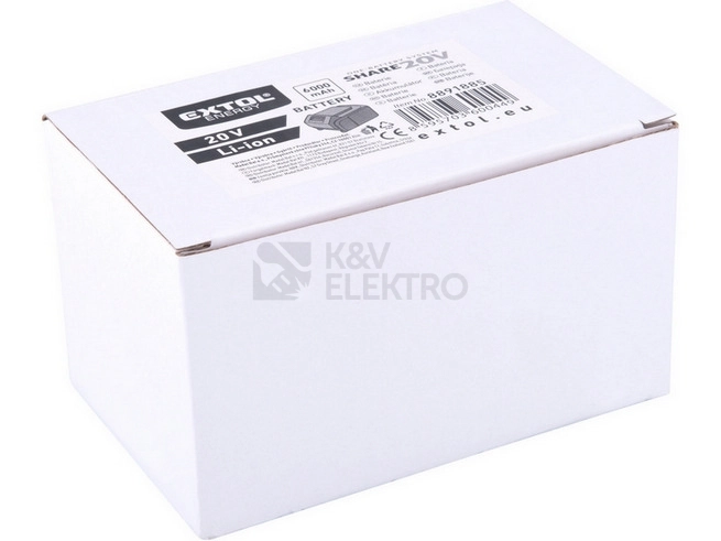 Obrázek produktu Akumulátor EXTOL ENERGY SHARE20V 8891885 20V baterie 6Ah
2