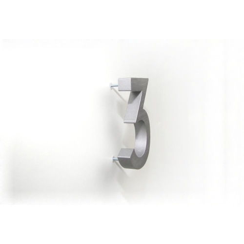 Hliníkové domovní číslo v STR provedení s broušeným povrchem Richter RN.100LV.1.AL.CE