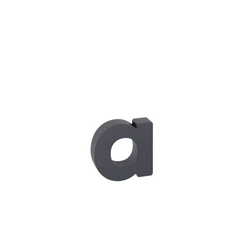 Hliníkové domovní číslo písmeno v 3D provedení se strukturovaným povrchem Richter RN.100LV.A.AL.AM.3D