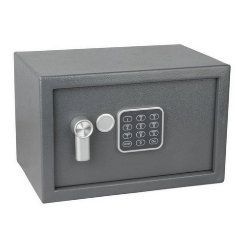 Ocelový sejf s elektronickým zámkem, číselnou klávesnicí a páčkou k otevření Richter RS.20.EDK