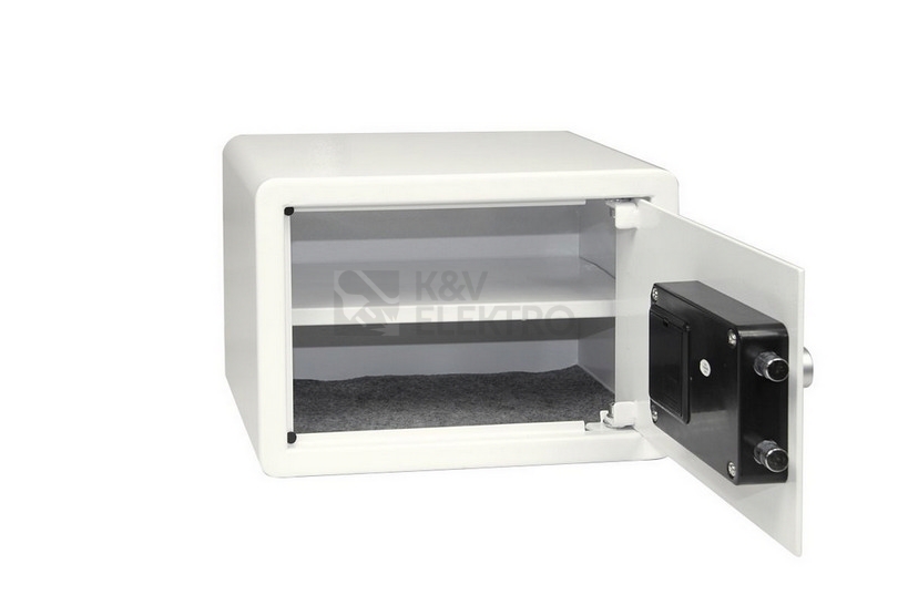 Obrázek produktu Ocelový sejf s elektronickým zámkem, číselnou klávesnicí a páčkou k otevření Richter RS.25R.EDK 2