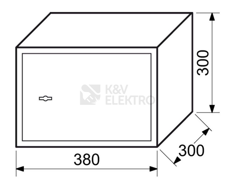 Obrázek produktu Ocelový sejf s mechanickým zámkem Richter RS.30.K 3