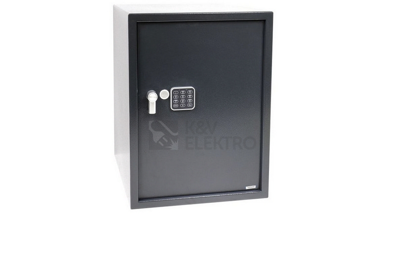 Obrázek produktu Ocelový sejf s elektronickým zámkem, číselnou klávesnicí a páčkou k otevření Richter RS.60.EDK 0