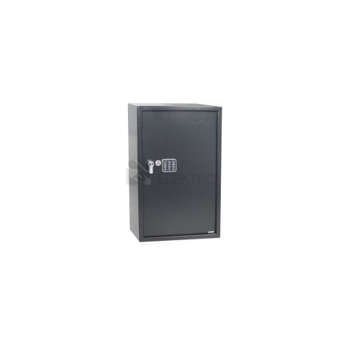 Ocelový sejf s elektronickým zámkem, číselnou klávesnicí a páčkou k otevření Richter RS.75.EDK