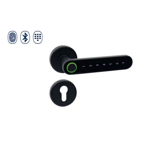 Chytrá klika Smart Touch Handle ovládaná otiskem prstu, chytrým telefonem (Bluetooth) nebo PIN kódem Richter SMART TOUCH HANDLE H.03 .CE