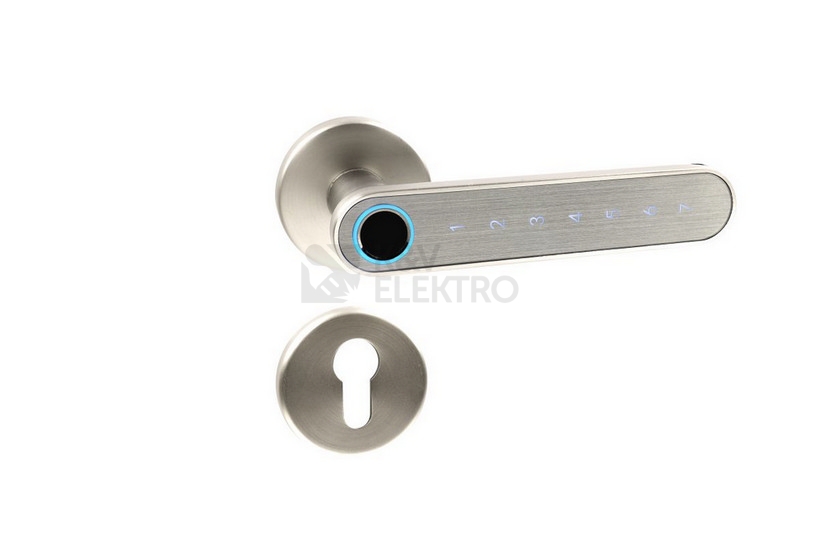 Obrázek produktu Chytrá klika Smart Touch Handle ovládaná otiskem prstu, chytrým telefonem (Bluetooth) nebo PIN kódem Richter SMART TOUCH HANDLE H.03 .NIMAT 1