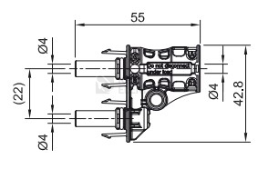 Obrázek produktu  Solární slučovací konektor MC4 Stäubli PV-AZB4-EVO 2-UR 32.0196 vidlice 2