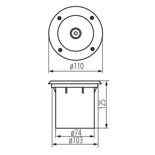 Nájezdové svítidlo Kanlux MORO N IG-20 GU10 18194 (obrázek 5)