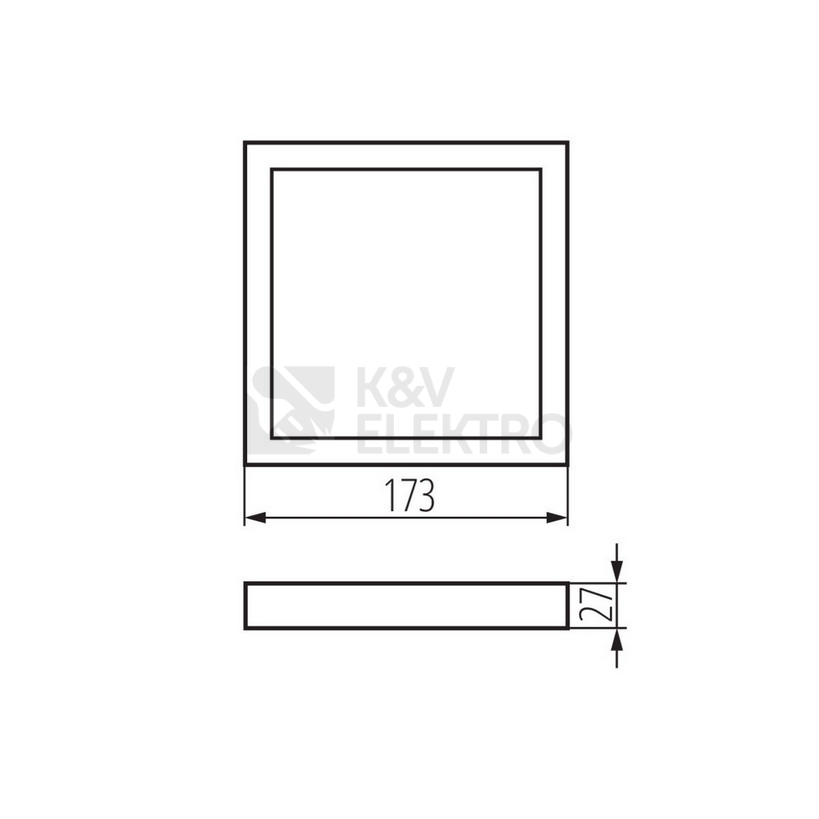 Obrázek produktu Montážní rámeček pro panel Kanlux SP LED N 12W-S 31086 1