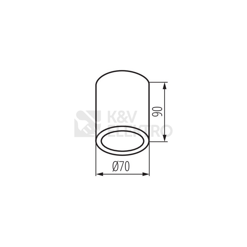 Obrázek produktu Stropní bodové svítidlo Kanlux AQILO IP65 DSO-W GU10 33360 bílá 3