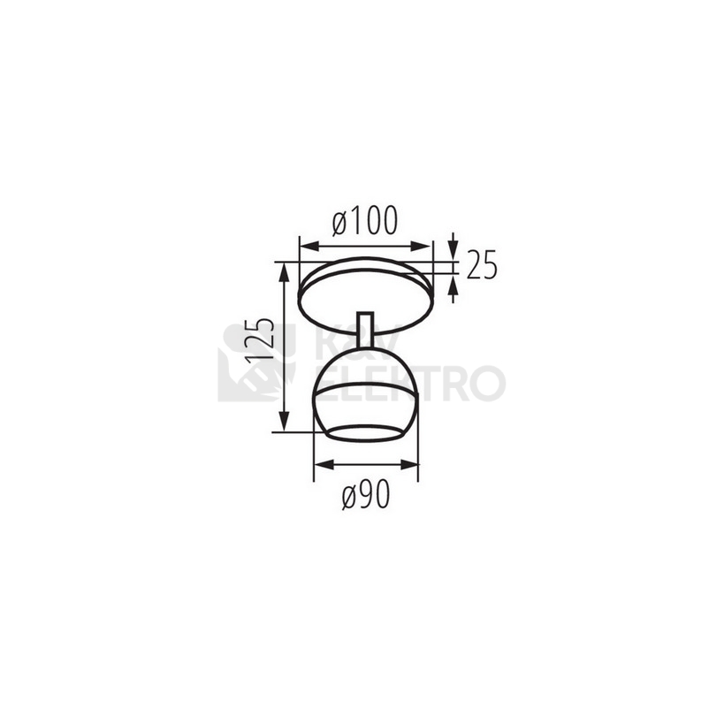 Obrázek produktu Svítidlo Kanlux GALOBA EL-1O W GU10 33670 3