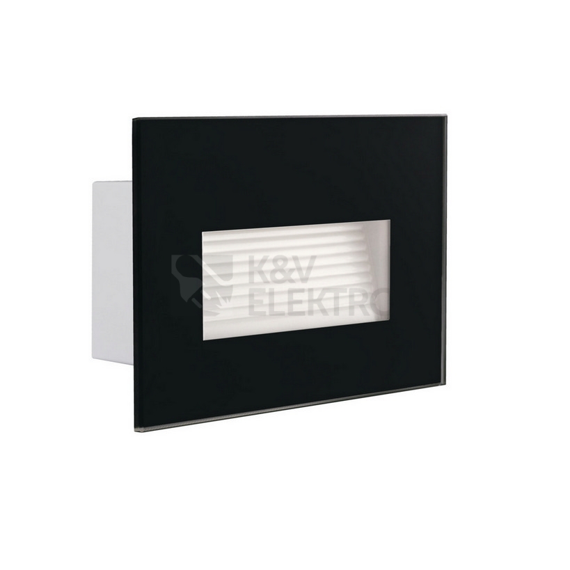 Obrázek produktu Orientační svítidlo Kanlux GLASI LED 3W P WW-B černá 3000K teplá bílá 33691 0