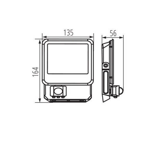 LED reflektor s čidlem Kanlux IQ-LED FL-20W-NW-SE IP44 33886 (obrázek 8)