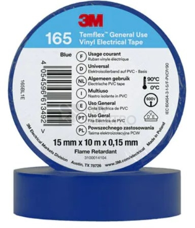 Obrázek produktu Izolační páska 3M TEMFLEX 165 15mm x 10m modrá 0