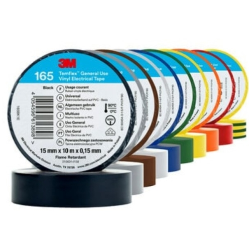 Levně Izolační páska 3M TEMFLEX 165 15mm x 10m sada barev (duha)