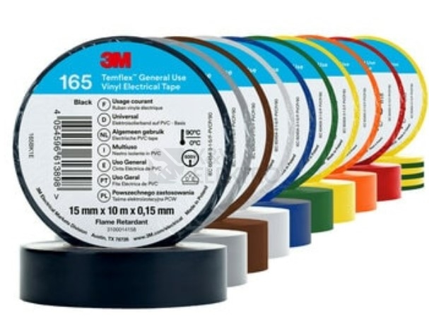 Obrázek produktu Izolační páska 3M TEMFLEX 165 15mm x 10m sada barev (duha) 0