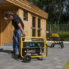Obrázek produktu Elektrocentrála benzínový generátor 5,5kW PowerPlus POWX5160 1