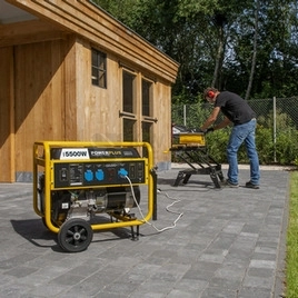 Obrázek produktu Elektrocentrála benzínový generátor 5,5kW PowerPlus POWX5160 2