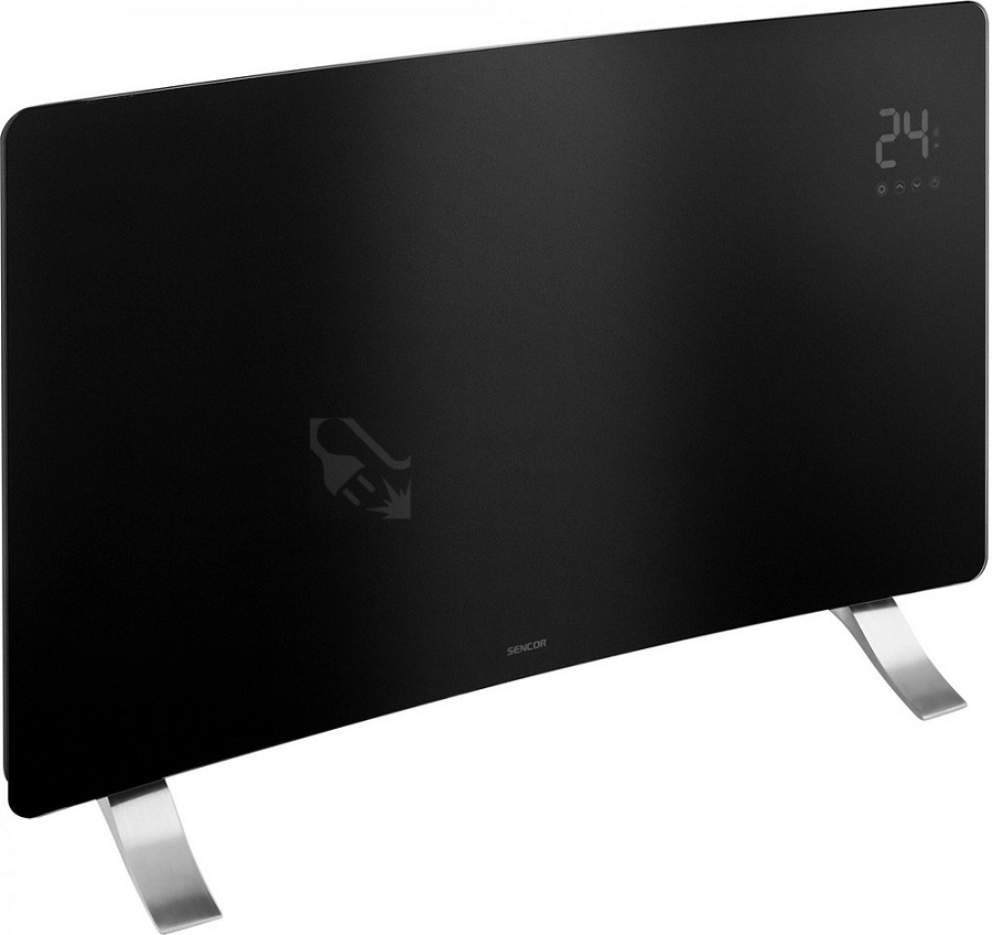 Obrázek produktu Chytrý skleněný WiFi přímotop SENCOR SCF 4741BK 1200/2400W 0