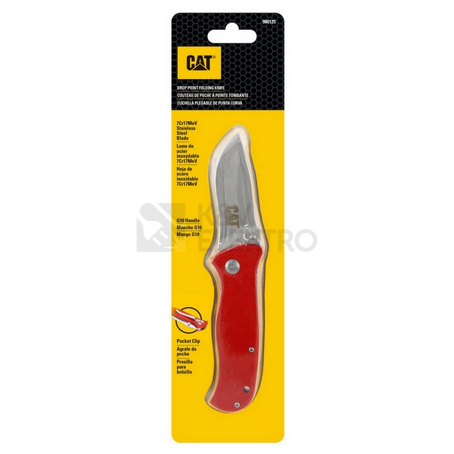 Obrázek produktu Zavírací nůž s nerezovou čepelí CATERPILLAR 980125 6