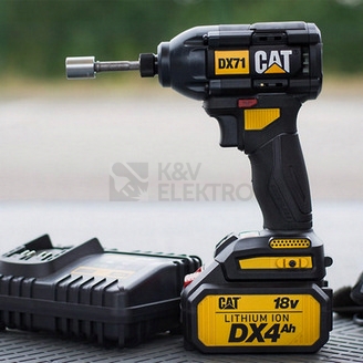 Obrázek produktu  Aku příklepová vrtača + rázový šroubovák 18V bezuhlíkové 2x aku 2Ah CATERPILLAR DX12K 5