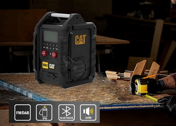 Obrázek produktu Aku rádio na stavbu s funkcí Bluetooth a Powerbanky CATERPILLAR DX61B 2