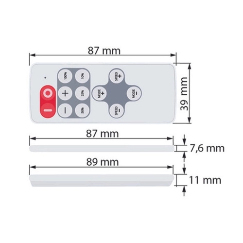 Ovládání LED pásku McLED ML-910.510.14.1 RF Nano pro jednobarevné LED pásky ovladač + přijímač (obrázek 9)