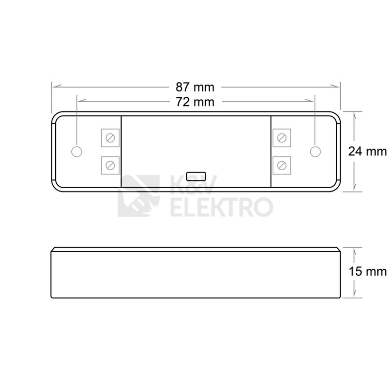 Obrázek produktu Ovládání LED pásku McLED ML-910.525.14.1 RF Nano pro dual white LED pásky ovladač + přijímač 7
