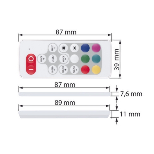 Ovládání LED pásku McLED ML-910.531.14.1 RF Nano pro RGB LED pásky ovladač + přijímač