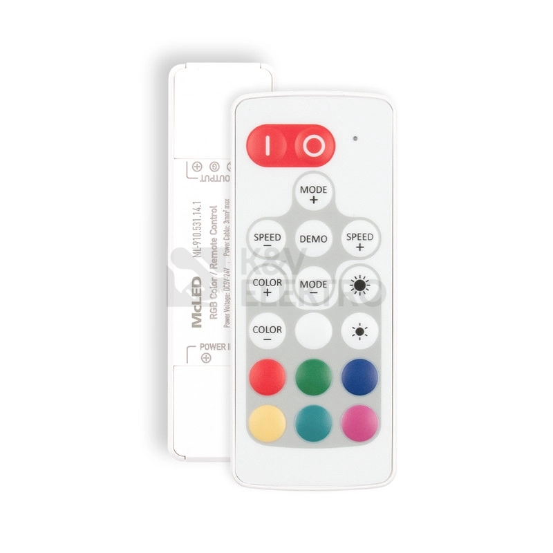 Obrázek produktu Ovládání LED pásku McLED ML-910.531.14.1 RF Nano pro RGB LED pásky ovladač + přijímač 0